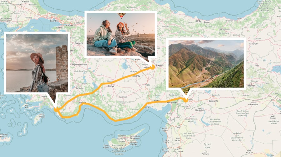 MAGIX Travel Maps в слайд-шоу: маршрут с фотографиями в точках поездки