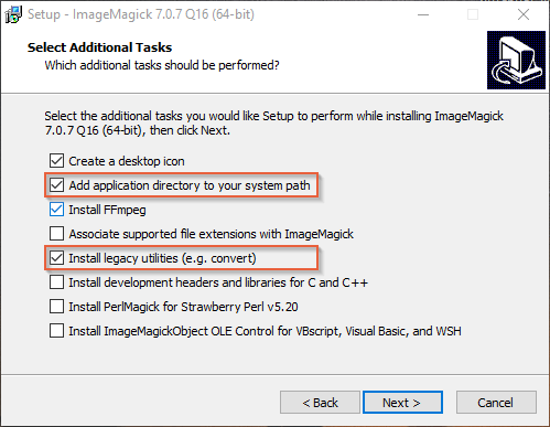 Скриншот ImageMagick