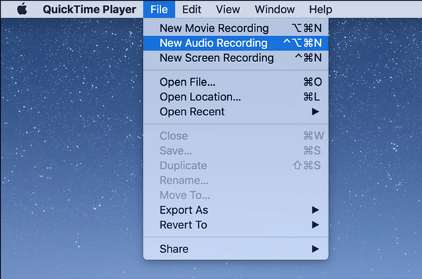 Запись микрофона в QuickTime Player