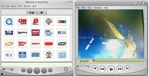Скриншот QuickTime Player с открытым WAV
