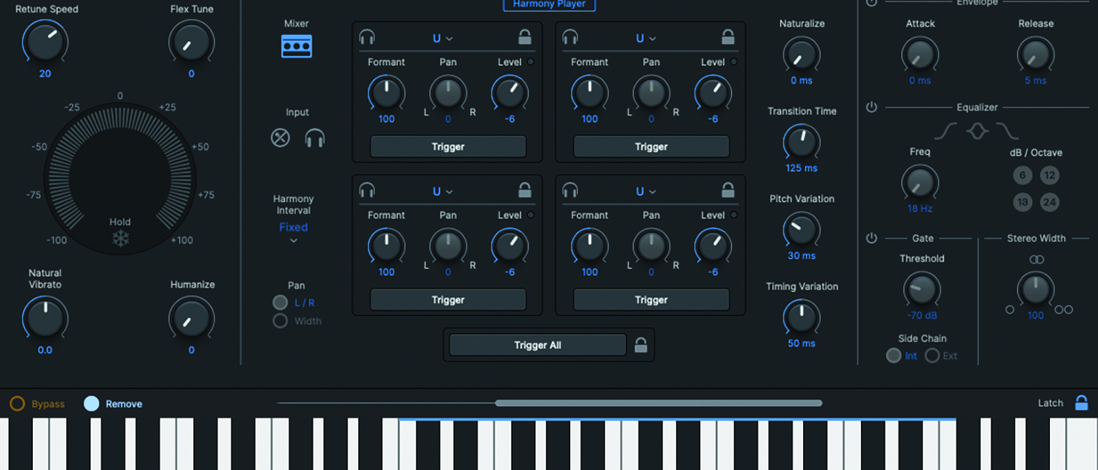 Harmony Player в Antares Auto-Tune Pro 11