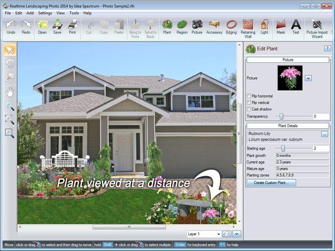 Интерфейс Realtime Landscaping Architect