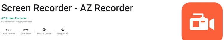 AZ Screen Recorder — запись звонка WhatsApp на Android