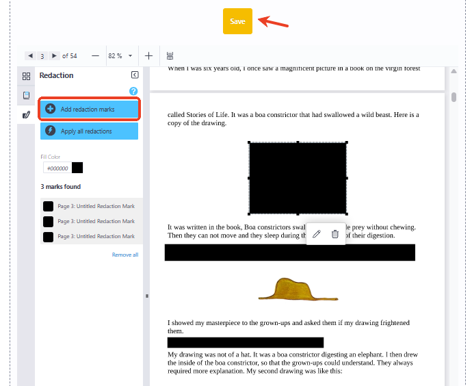 PDF24 Tools для затемнения PDF