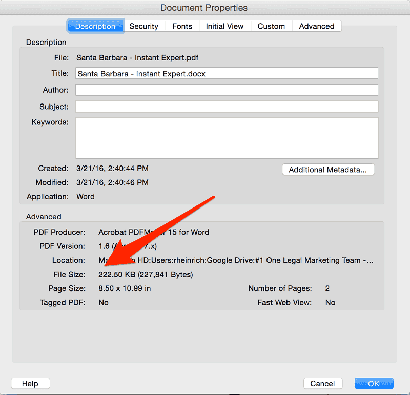 Настройка фильтра уменьшения PDF на macOS