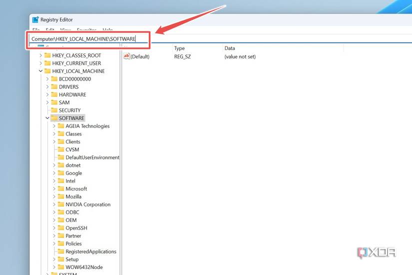 Записи NVIDIA в редакторе реестра