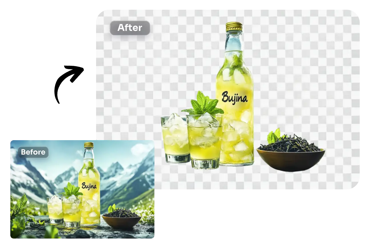 Удаление фона в AI Ease Background Remover