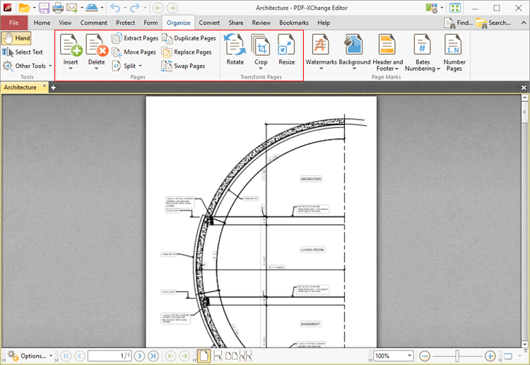 Resize Pages в PDF-XChange Editor