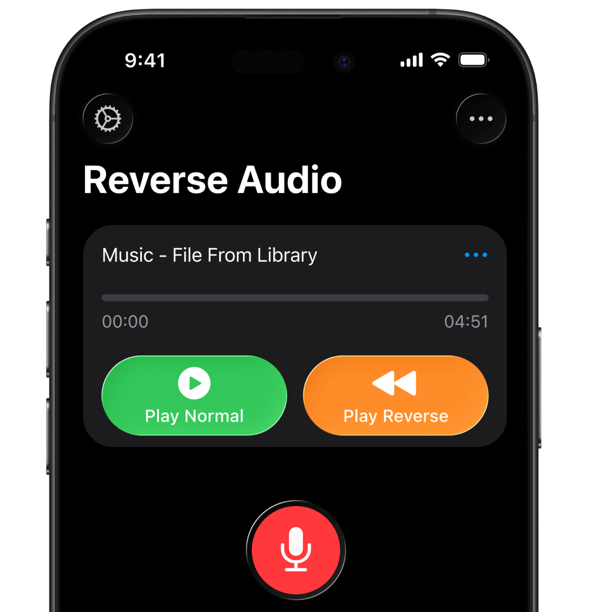 Reverse Audio на iPhone