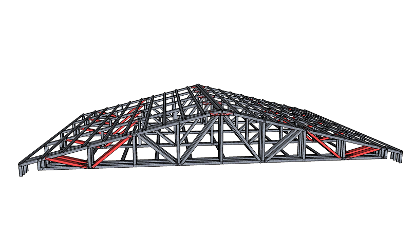 Roof trusses в FrameBuilder-MRD