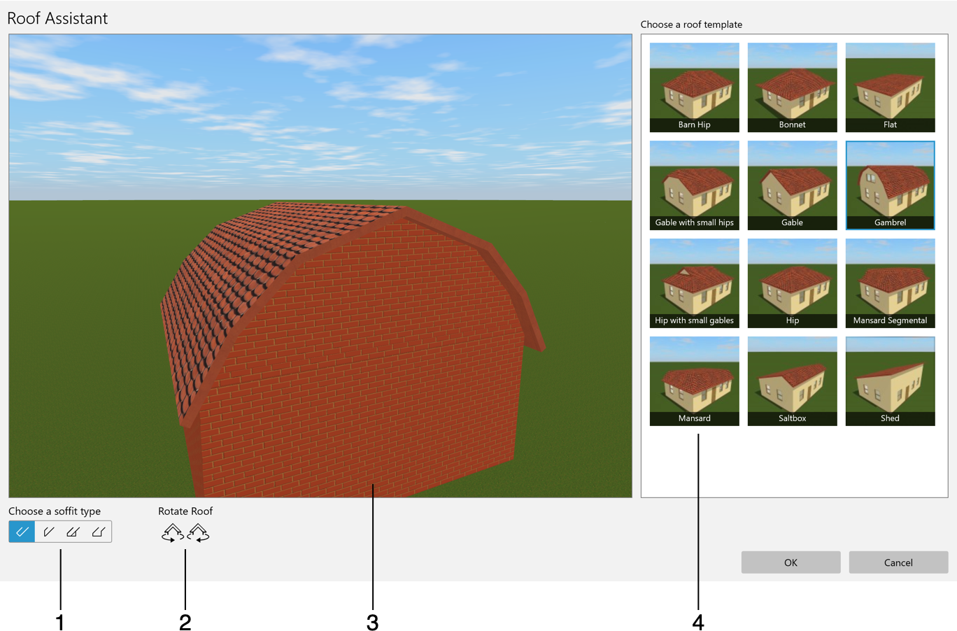 Roof Assistant в Live Home 3D