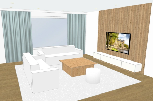 Пример интерьера, собранного в режиме Room в Flatma