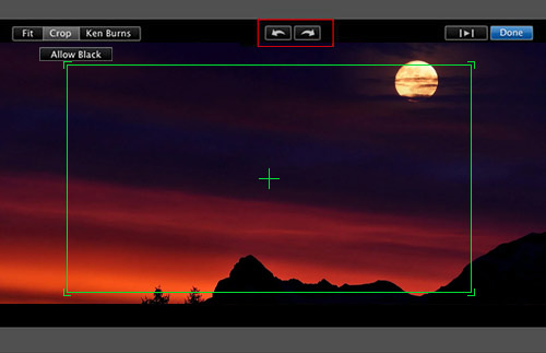 Поворот видео в iMovie на Mac