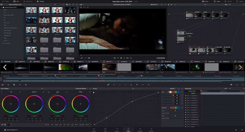 Интерфейс DaVinci Resolve