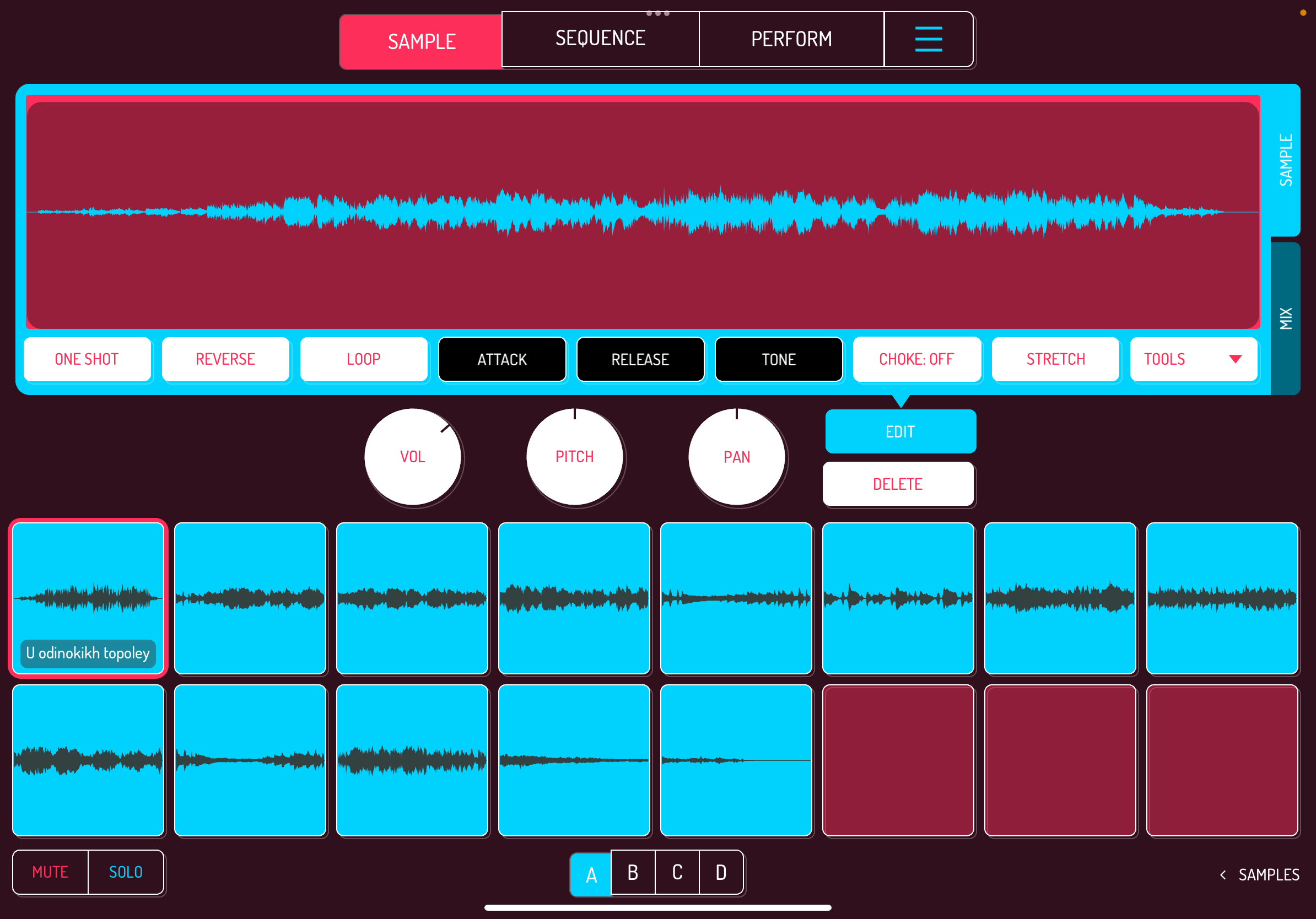 Скриншот Koala Sampler на iPad
