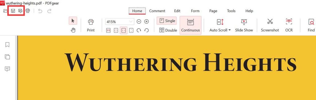 Сохранение PDF без лишних сведений в PDFgear