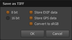Сохранение TIFF в SNS-HDR