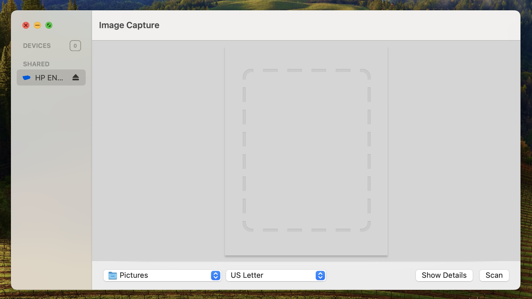 Сканирование через Image Capture