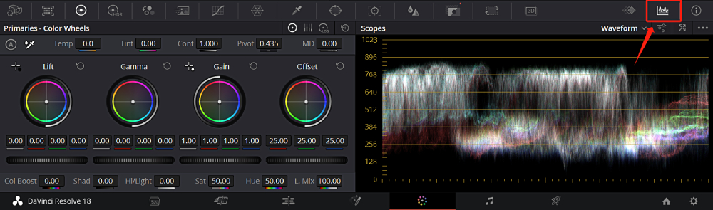 Scopes в DaVinci Resolve
