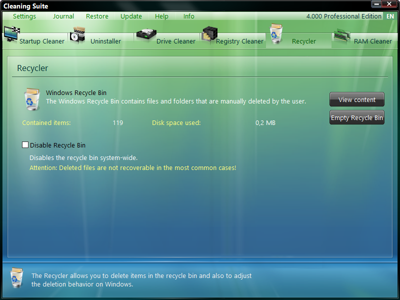 Модуль Recycler