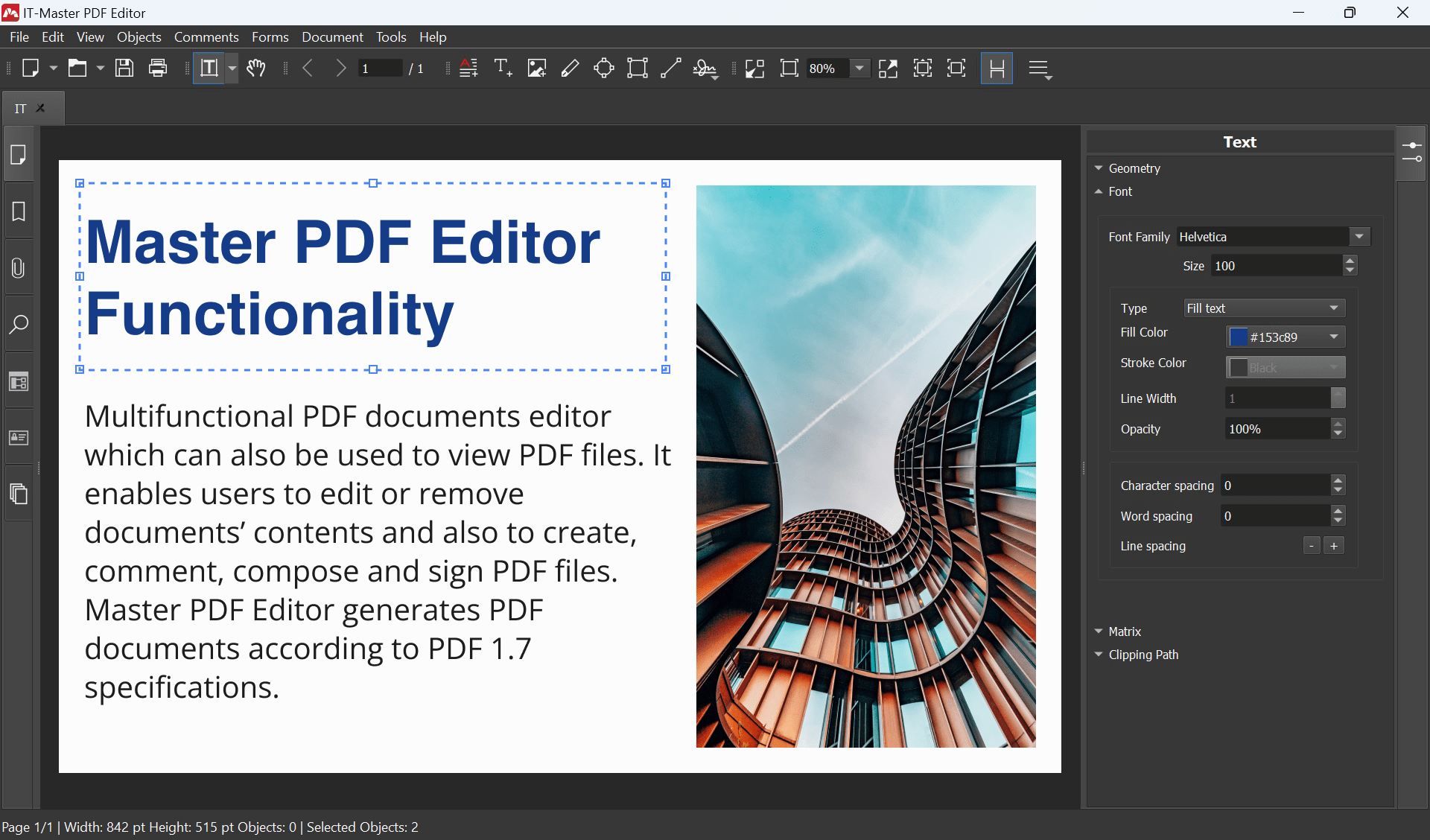 Скриншот Master PDF Editor
