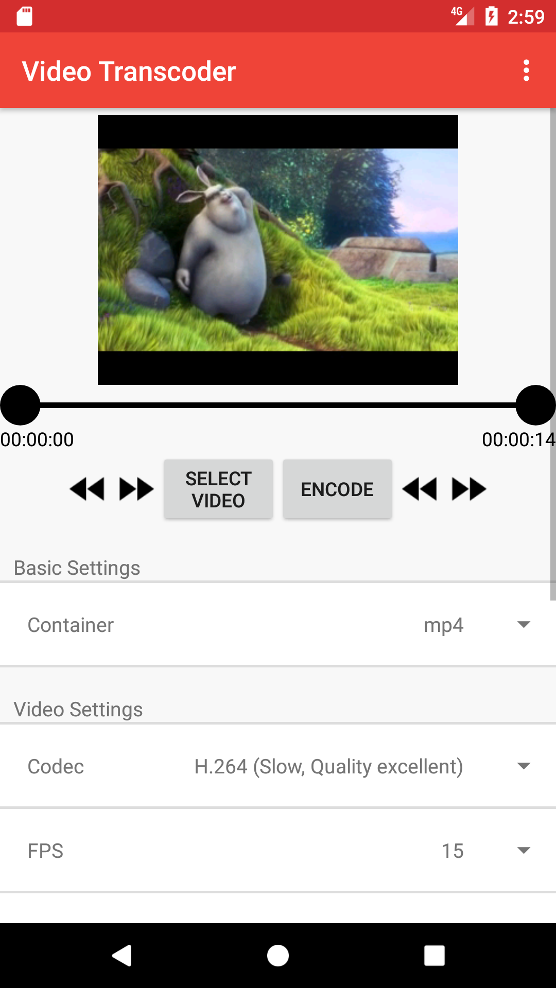 Video Transcoder на Android