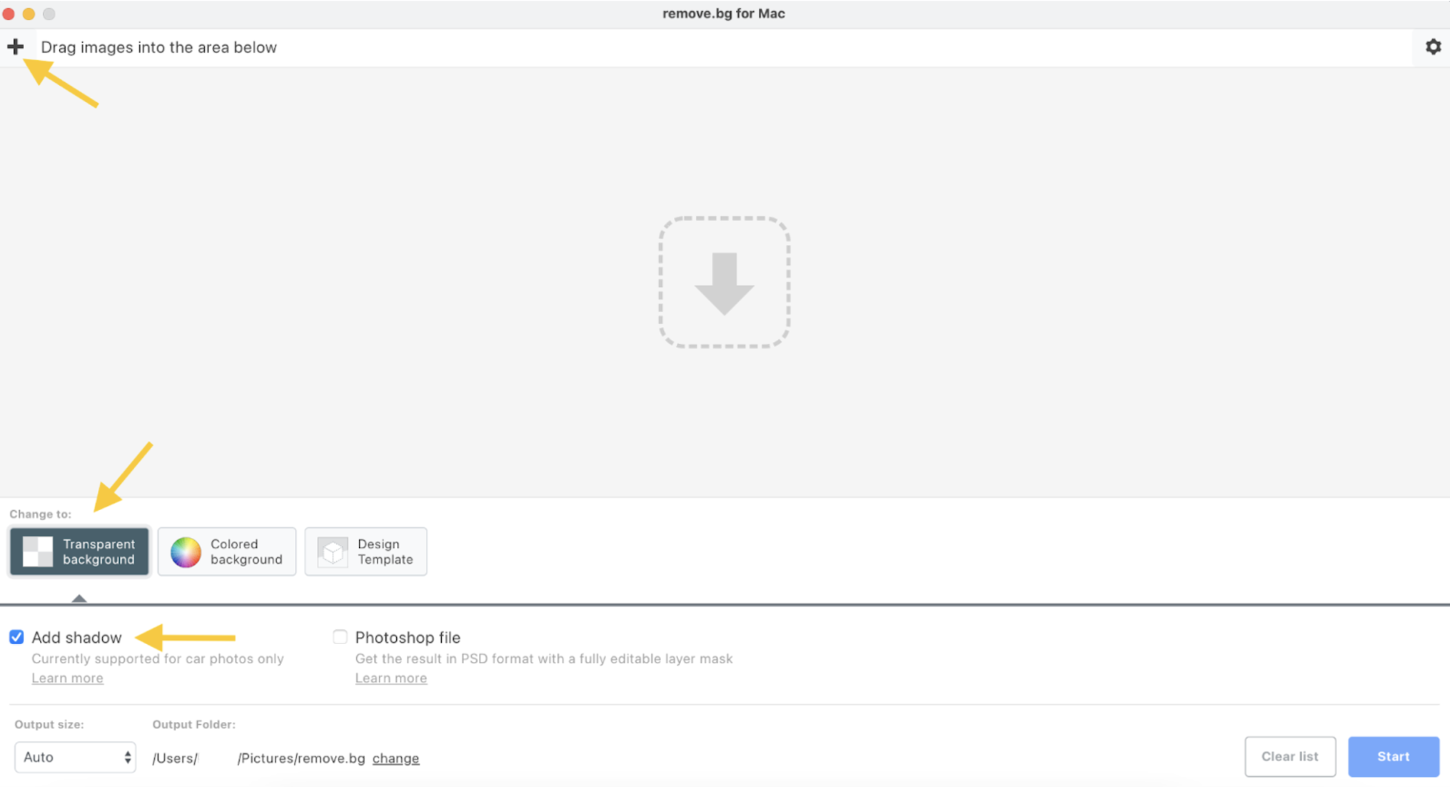 Desktop app remove.bg для пакетной обработки изображений