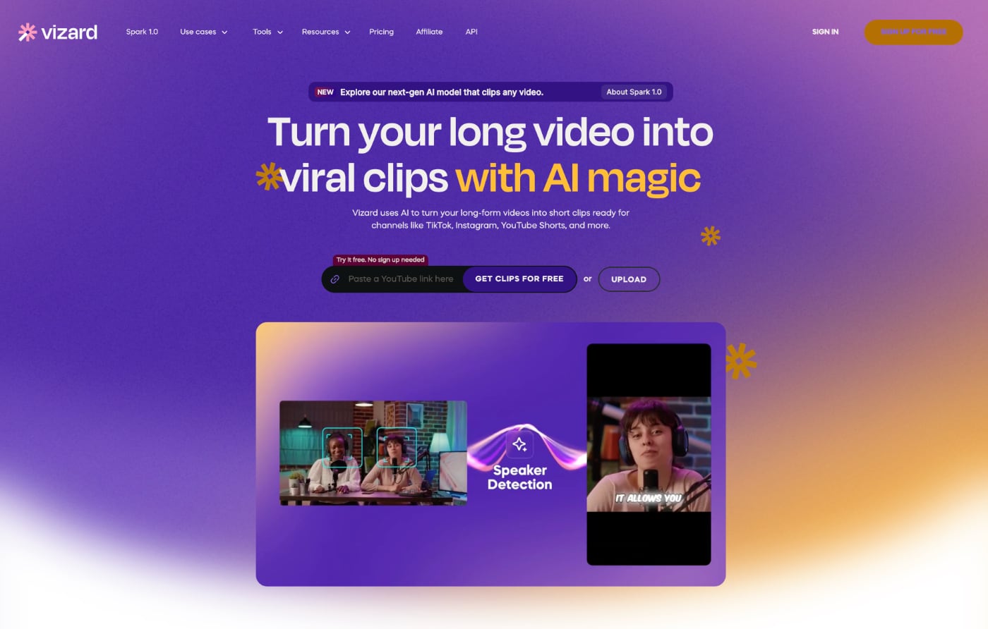 Интерфейс Vizard