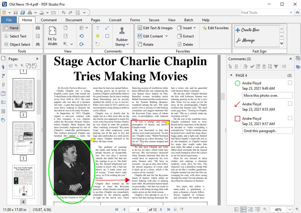 PDF Studio интерфейс