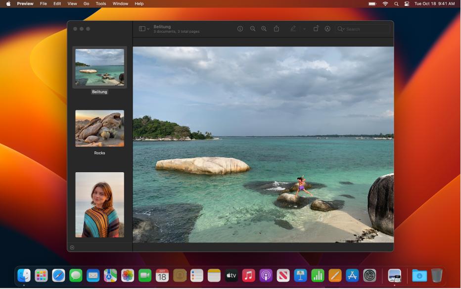 Скриншот интерфейса Preview для macOS