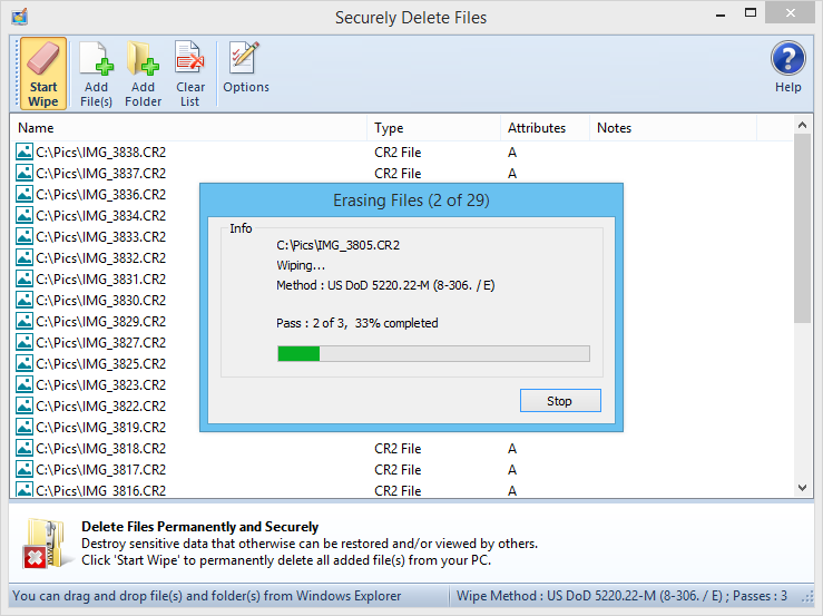 Securely Delete Files