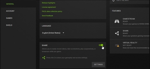 NVIDIA ShadowPlay — оверлей и настройки записи