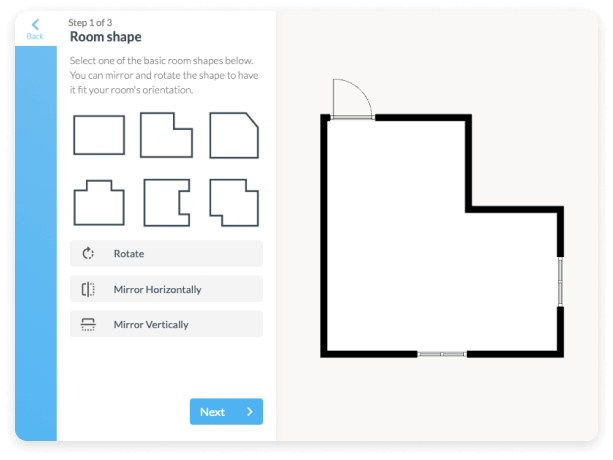 Интерфейс Floorplanner