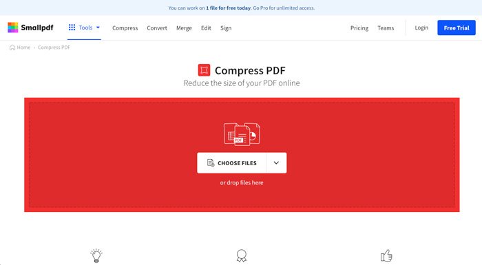 Smallpdf Compress PDF