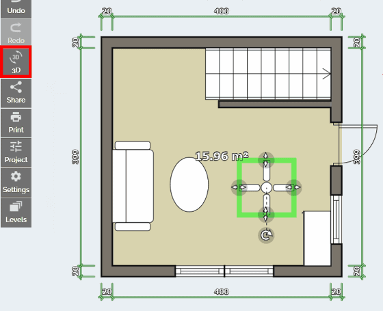 Интерфейс Floor Plan Creator