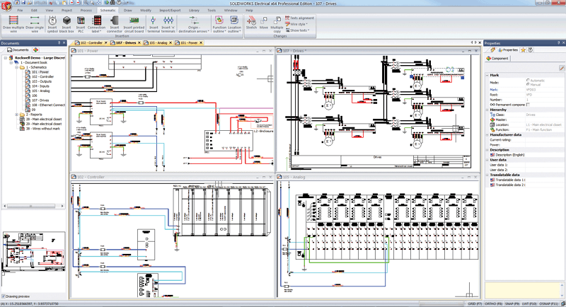 Интерфейс SOLIDWORKS Electrical