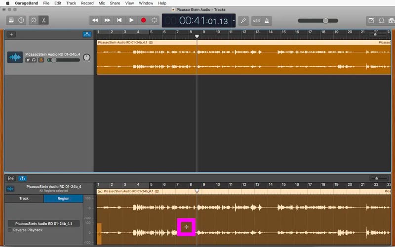 Интерфейс GarageBand