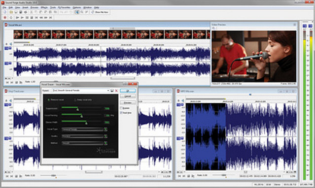 Интерфейс Sound Forge