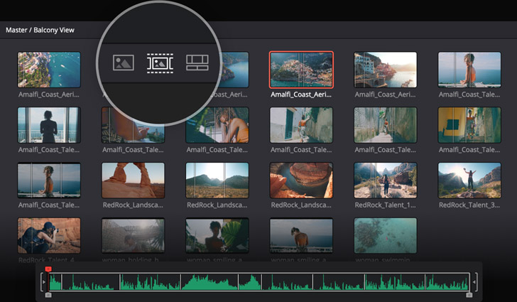 Source Tape и быстрый просмотр клипов в Cut page DaVinci Resolve