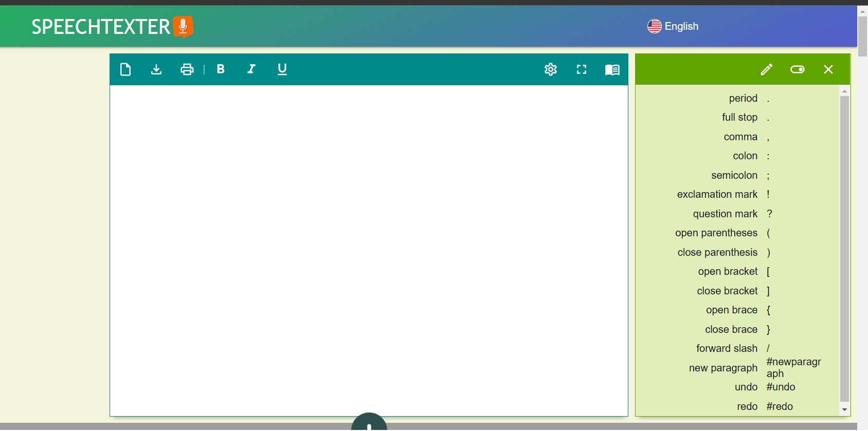 Скриншот SpeechTexter
