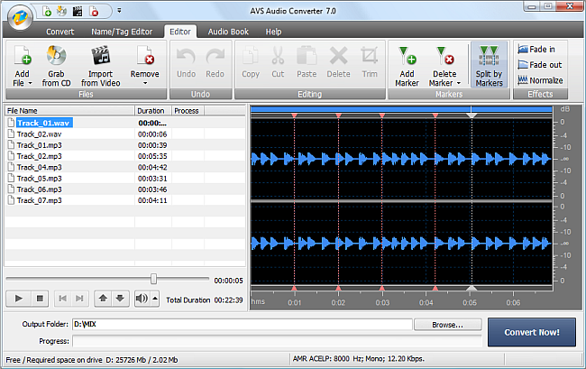 Вкладка Editor и работа с маркерами