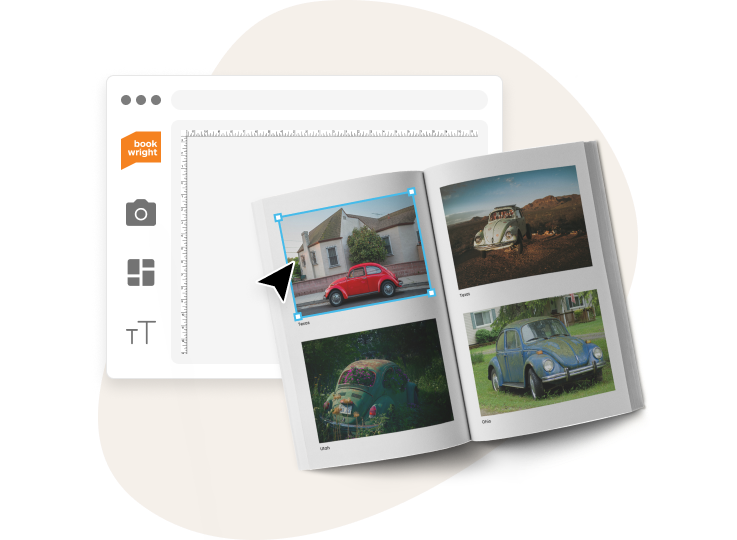 BookWright — интерфейс и макет книги