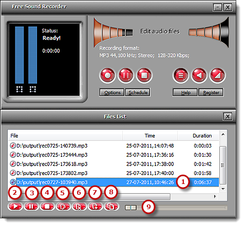 Управление записями через File List