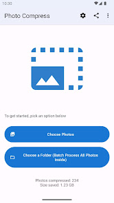 Интерфейс Photo Compress Tool