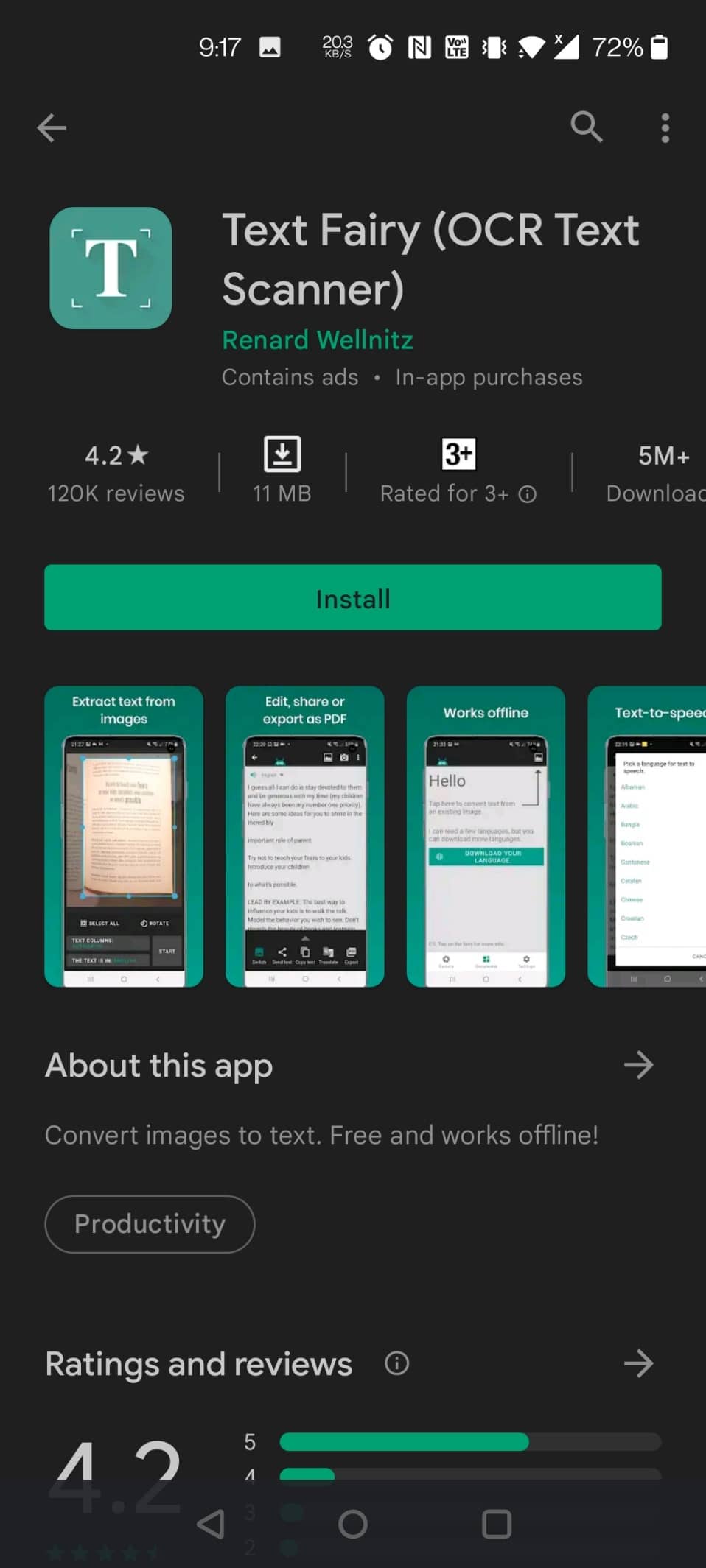Text Fairy для Android