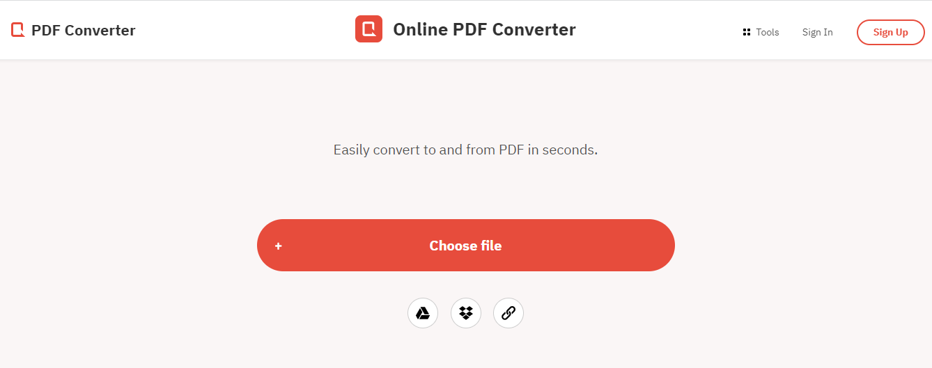 Интерфейс Free PDF Convert