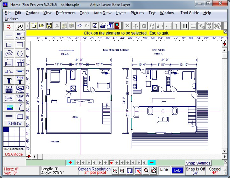 Чертёж помещения в Home Plan Pro