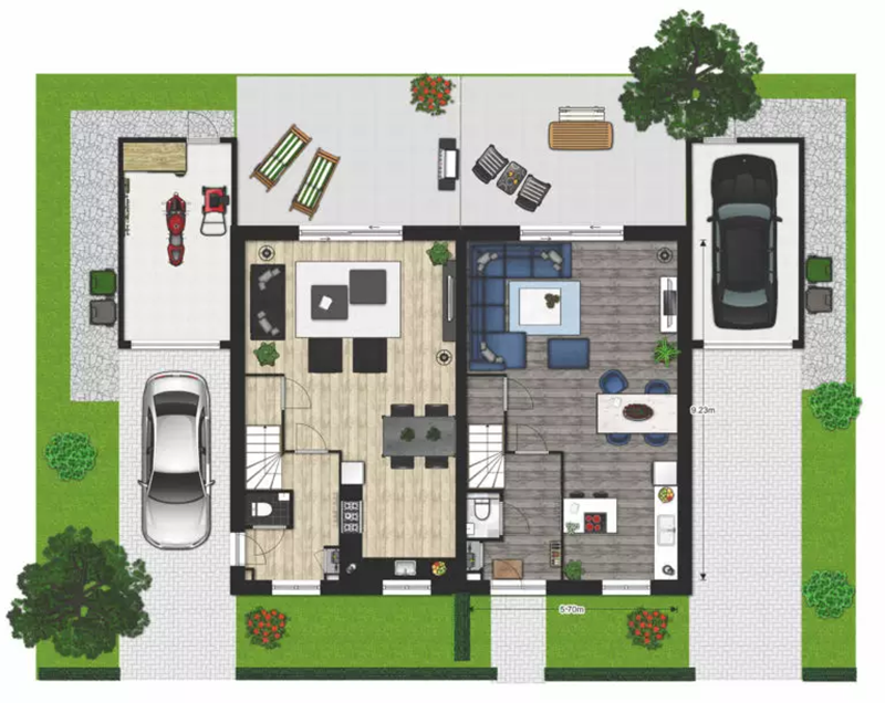 План помещения в Floorplanner