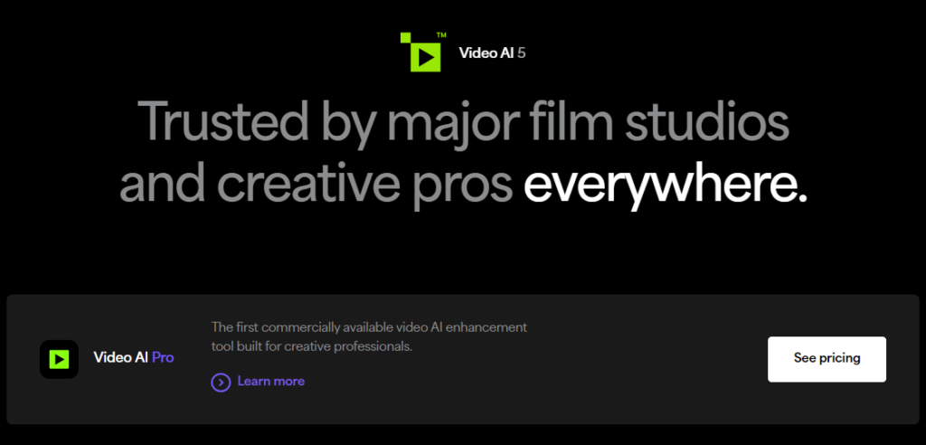 Скриншот Topaz Video AI