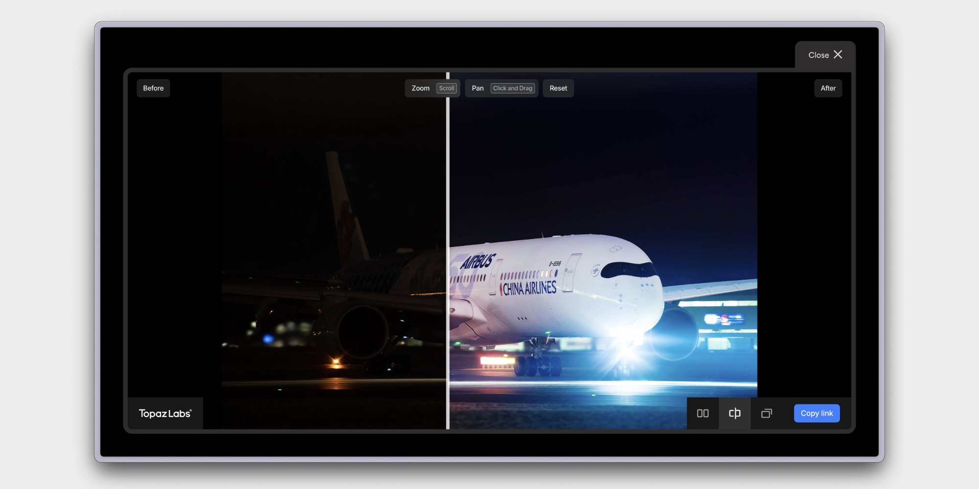 Topaz Photo AI — скриншот интерфейса